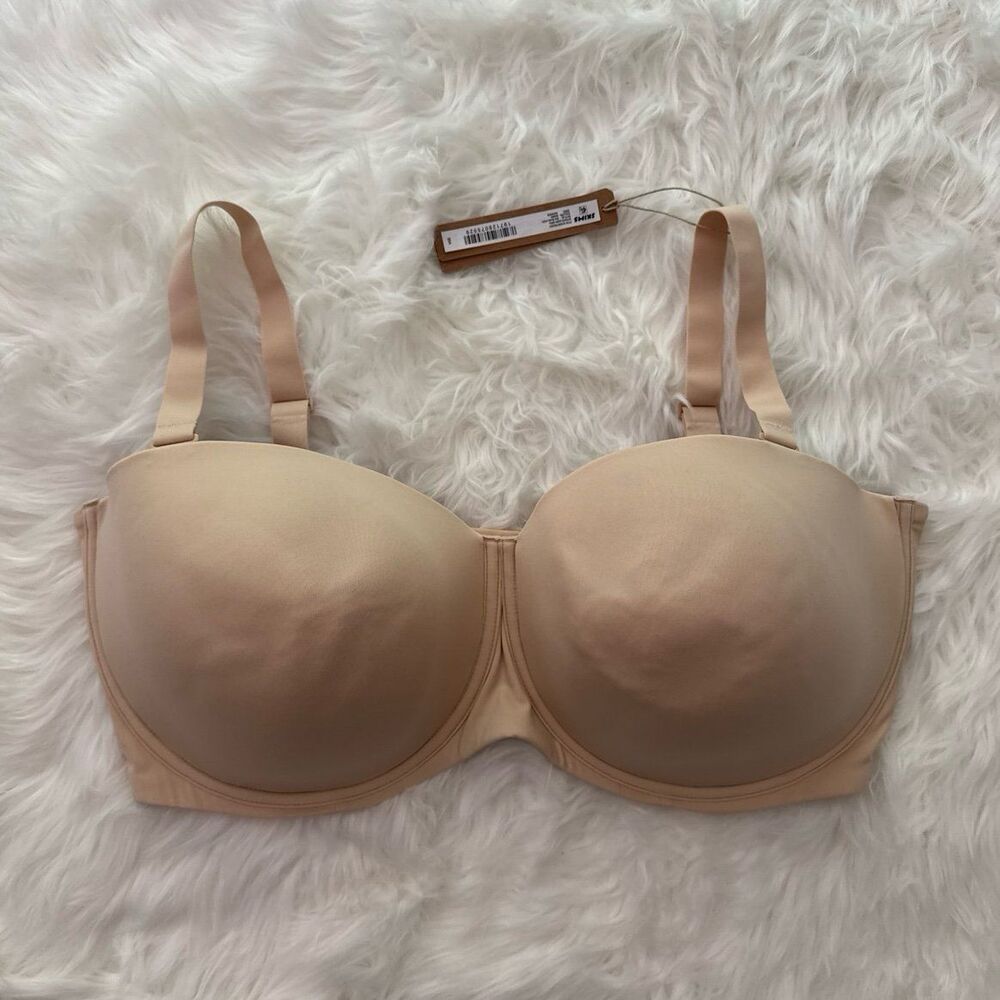 Skims Fits Everybody Strapless Bra Sand Size 42DDDD